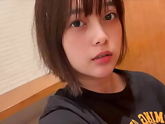 Momoka Masturbates in the Toilet, Gets Excited by Neighbor