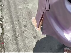 Satin Silk666's Minimarket Ass and Panties Tease in Indo Porn