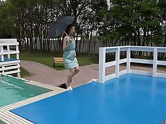 Mistress Risa Tames Her Human Garden in Japanese CFNM Femdom
