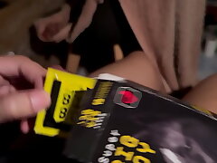 Condom-Clad Solo Masturbation