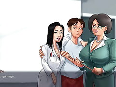 Educator's Love: Black Stockings & Asian Milf