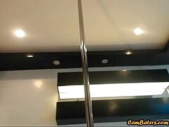 Amateur Asian Beauty Grinds on a Pole
